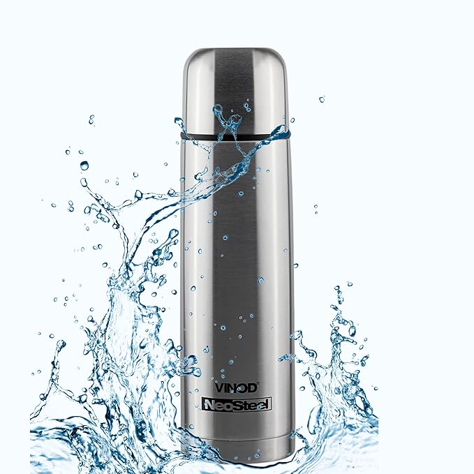 Vinod Bullet Vacuum Insulated Stainless Steel Flask Water Bottle -500 ml | Hot and Cold Thermosteel Bottle | Copper Coating