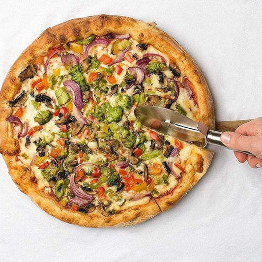 DeoDap Premium Stainless Steel Pizza Cutter (Multicolour)