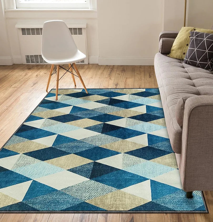 BSB Home 3D Jet Multi Printed 3D Jet Vintage Persian Carpet Rug Runner and Carpets for Living Area