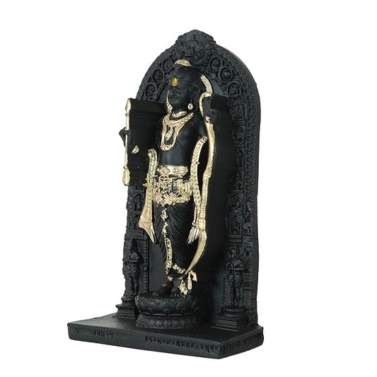 Tied Ribbons Ram Lala Idol Murti for Home Pooja Room Mandir Temple Car Dashboard