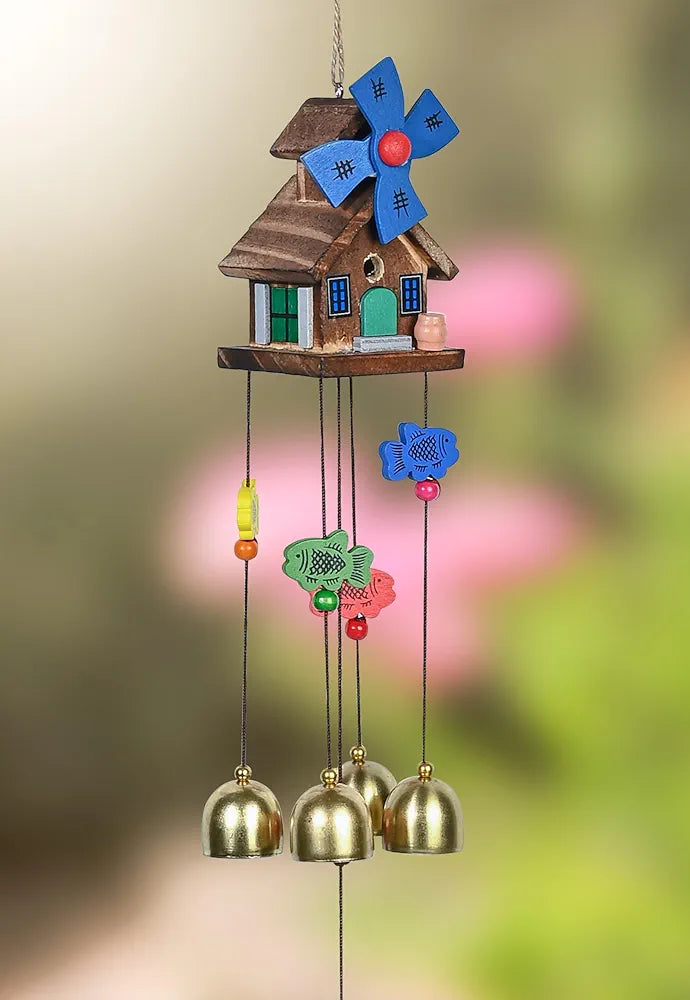 Wind Chimes for Balcony & Living Room Showpieces with 5 Bells Wind Chime -004
