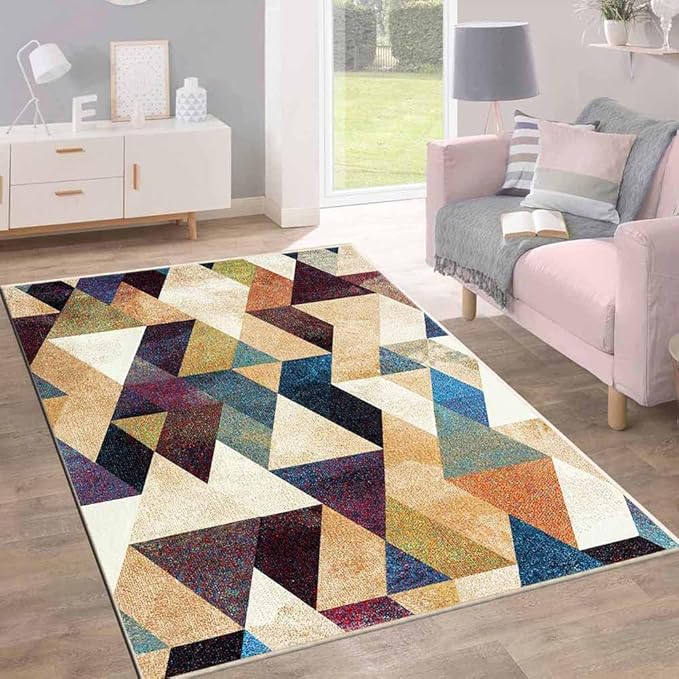 BSB Home 3D Jet Multi Printed 3D Jet Vintage Persian Carpet Rug Runner and Carpets for Bedroom