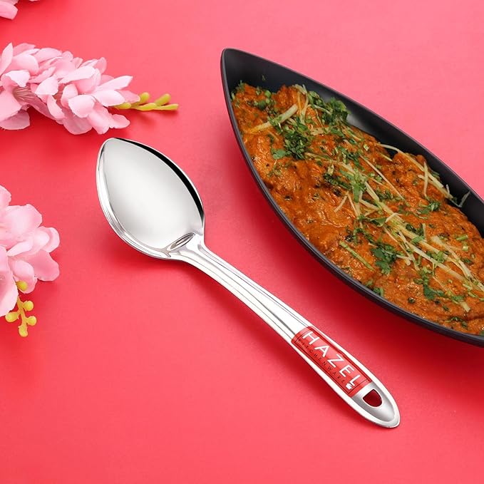 Hazel Stainless Steel Pan Shape Serving Spoon Scooper Spatula Server Kitchen Utensils