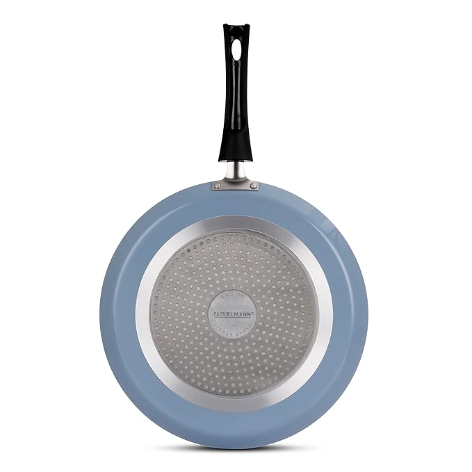 Fackelmann Cologne Range Aluminium Non-Stick Roti Tawa 28 cm Riveted Handles for Strong Hold