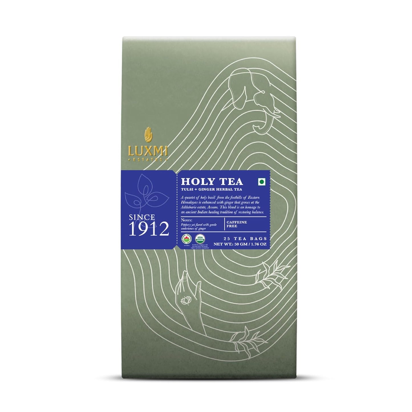 Luxmi Estates Holy Tea 25 Tea Bags - 50 gms