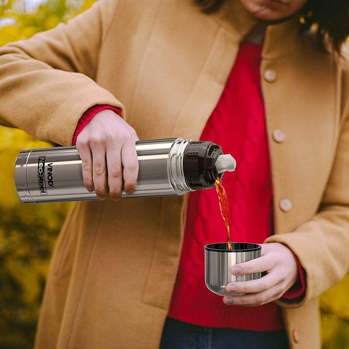 Vinod Bullet Vacuum Insulated Stainless Steel Flask Water Bottle -500 ml | Hot and Cold Thermosteel Bottle | Copper Coating