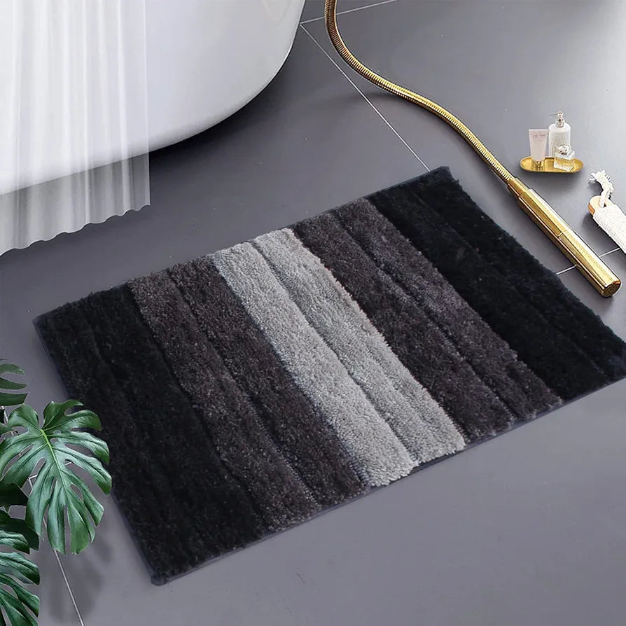 Luxe Home International Microfiber Bath Mat Soft Anti Slip Skid Luxury Mats 40X60 Cm Colour Anthra