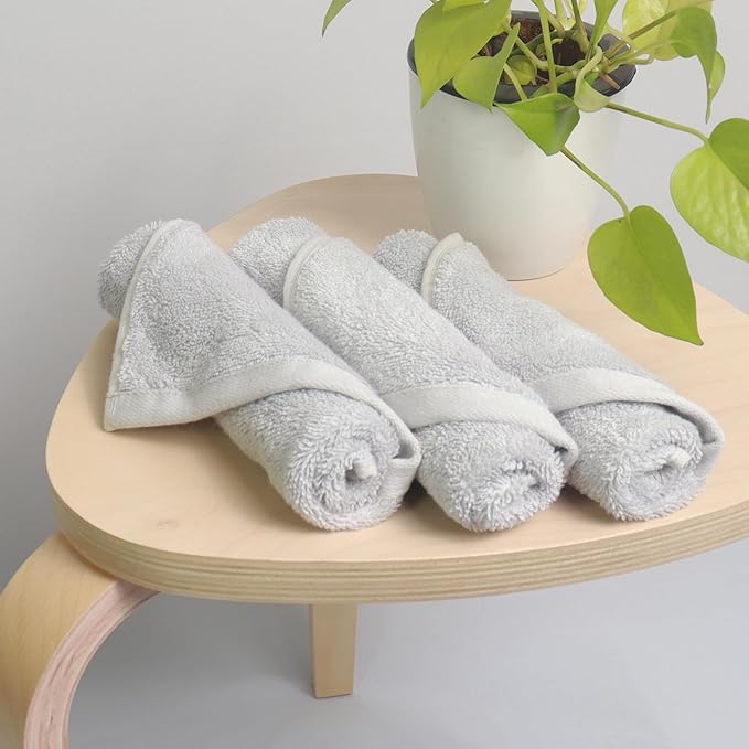 Heelium Bamboo Face Towel Ultra Absorbent & Odour-Free 3X Softer Than Cotton Towels