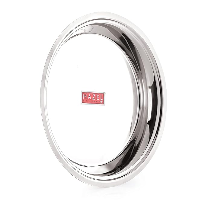 Hazel Stainless Steel Parat 31 cm with 2400 ml Capacity Steel Parat for Dough Flour Kneading