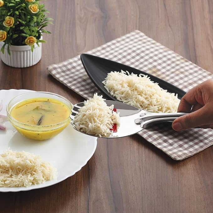 Hazel Stainless Steel Rice Panja Paddle Scooper Spatula Server Kitchen Utensils