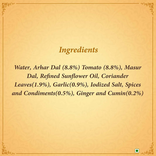 Kitchens of India Ready to Eat Yellow Dal Tadka - 285 gms
