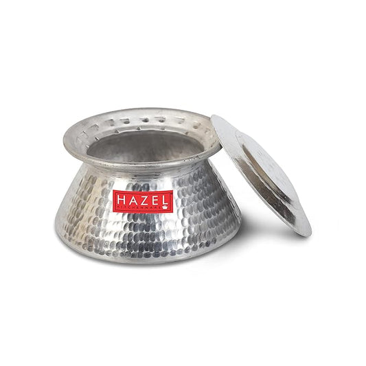 Hazel Handi for Cooking 3200 ml Aluminium Biriyani Pot with Lid Aluminium Handi