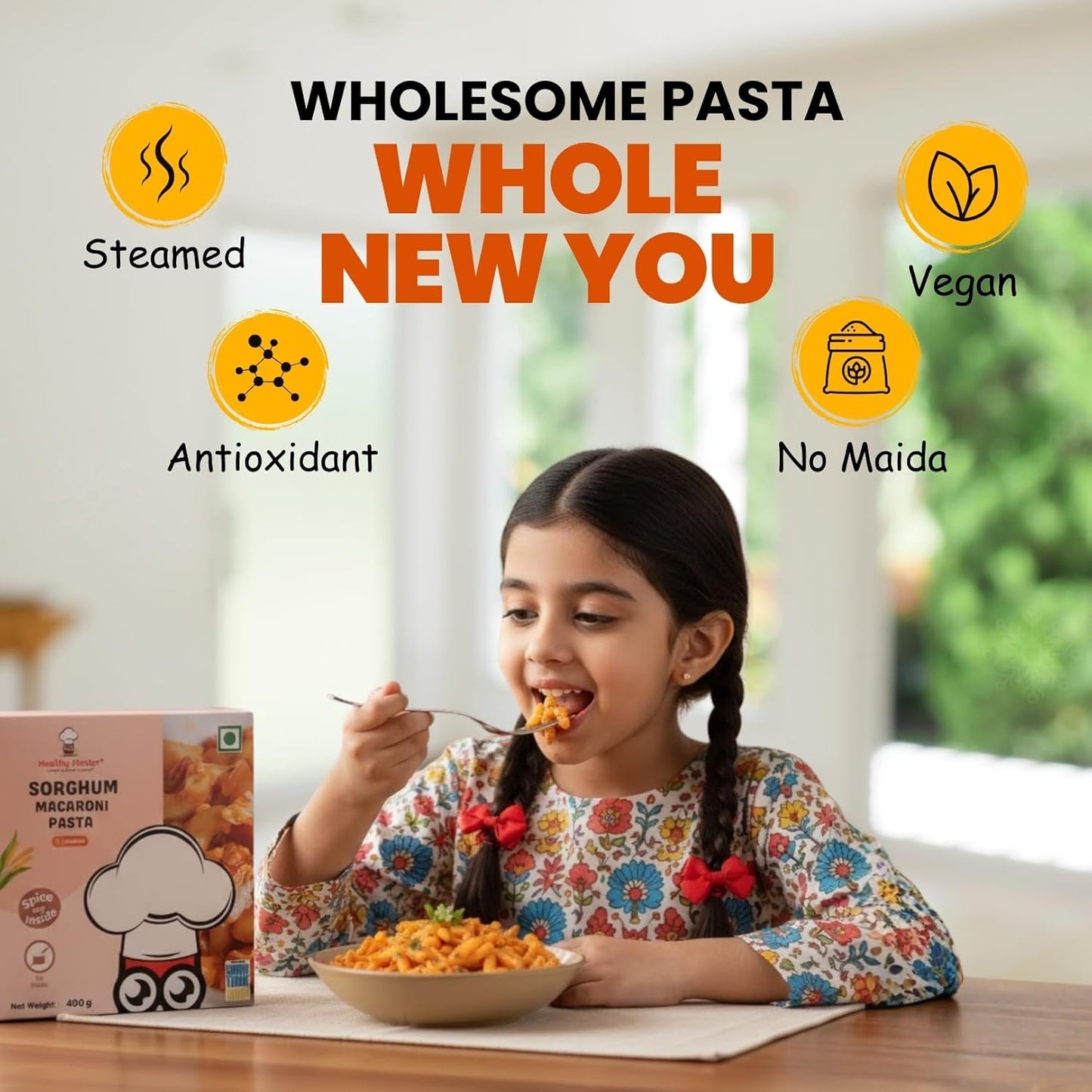 Healthy Master Millet Pasta Sorghum Macaroni - 400 gms