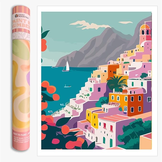 Paint Mantra Paint By Numbers Kit Premium Painting Kit In Gift Tube Packaging