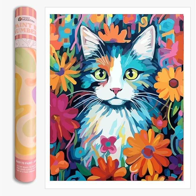 Paint Mantra Paint By Numbers Kit Premium Painting Kit In Gift Tube Packaging