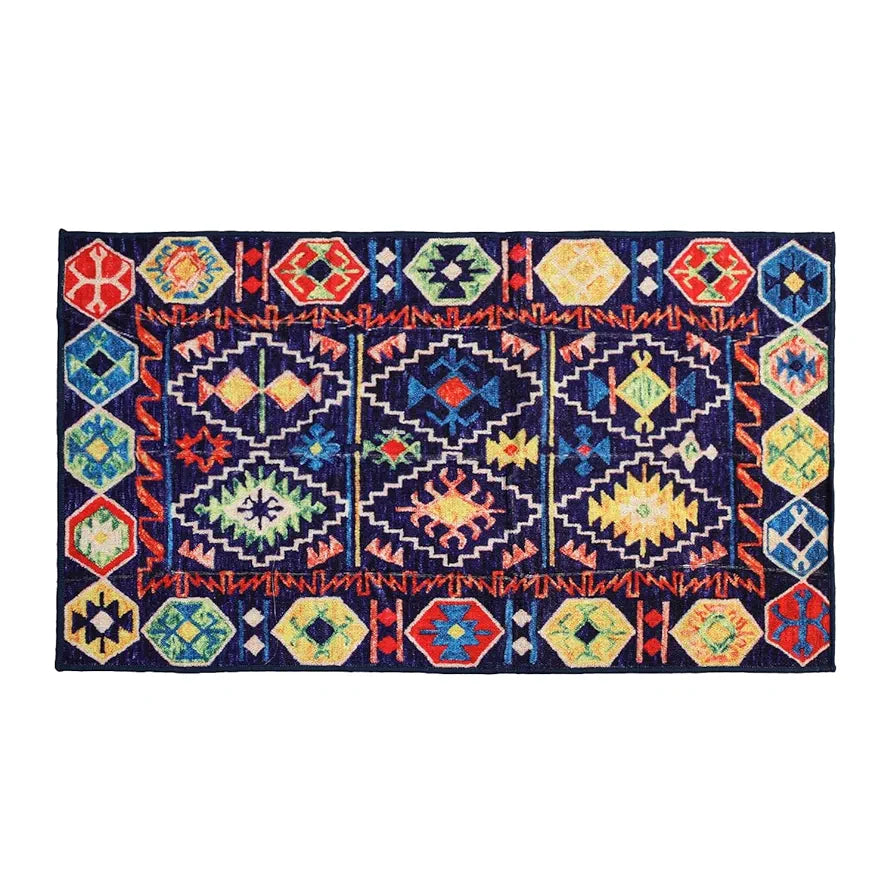 Status Contract Multi Printed Vintage Persian Carpet Rug Runner with Anti Slip Backing