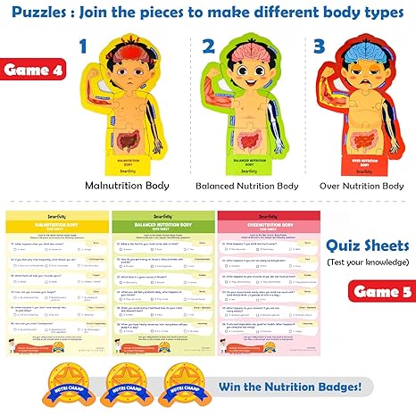 Smartivity My Body My Nutrition Toy for Kids Healthy Eating Game Educational Science Toy