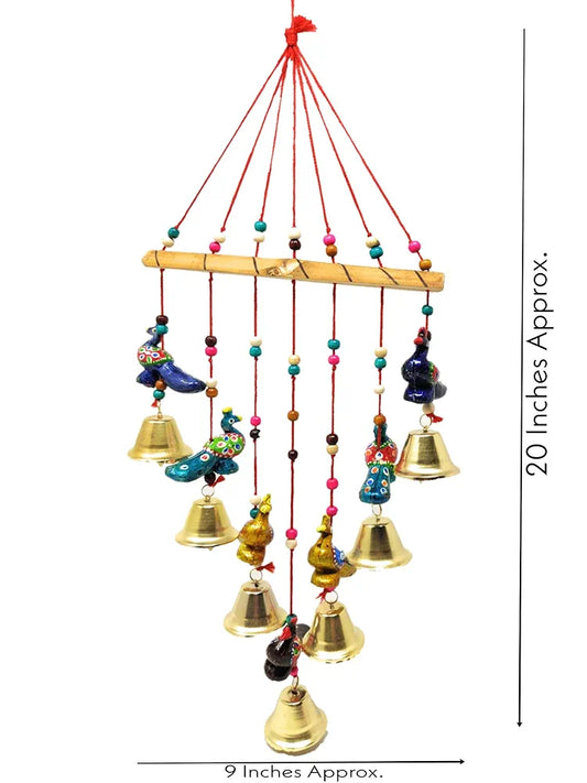 Handcrafted Rajasthani Peacock Wind Chime