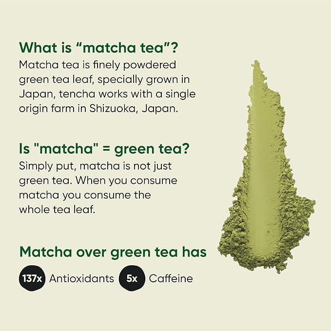 Tencha Vanilla Matcha Tea Pure Japanese Matcha Green Tea Powder - 50 gms