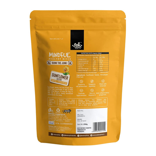 Eat Anytime Sunflower Seeds Roasted Lightly - 250 gms