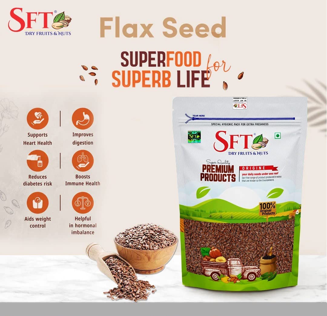 Sft Alsi Flax Seeds - 500 gms