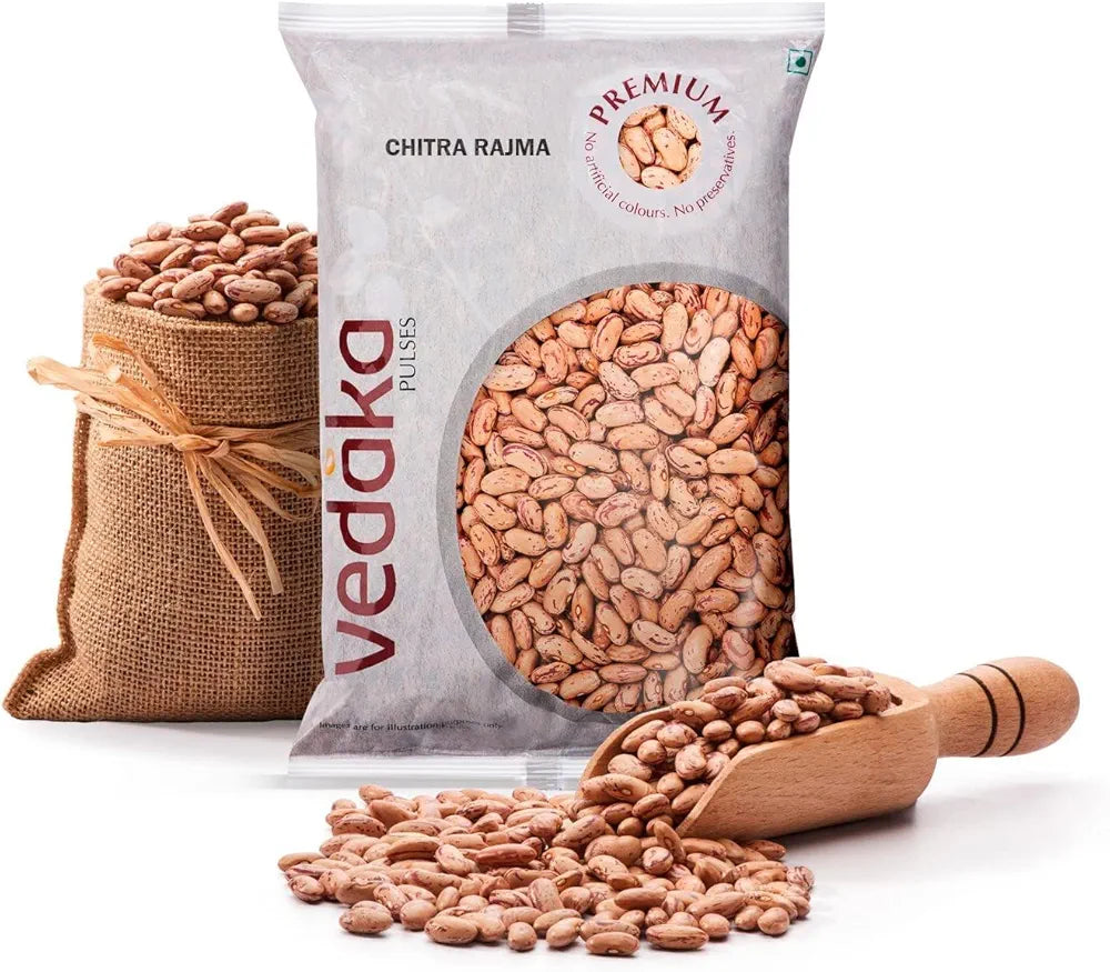 Amazon Brand - Vedaka Premium Unpolished Chitra Rajma | 1 Kg