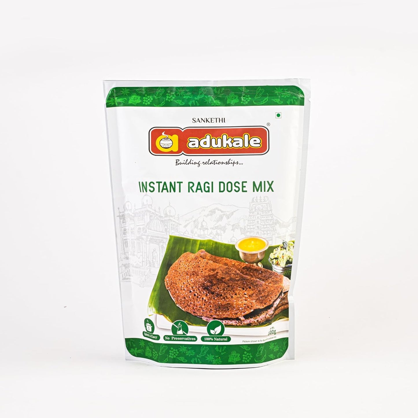 Adukale Instant Ragi Dosa Mix - 500 gms