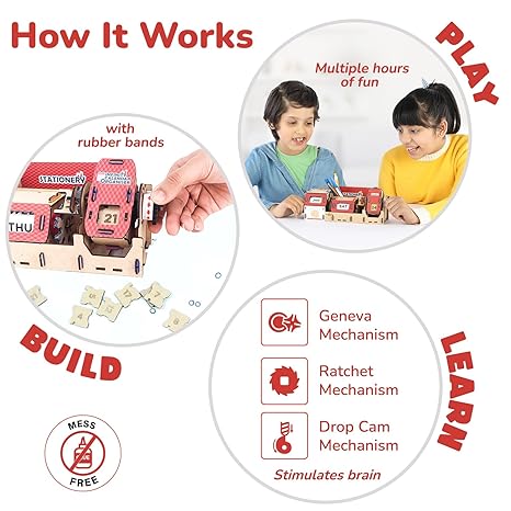 Smartivity Infinity Calendar & Desk/Stationary Organizer for Kids Diy Science Toys