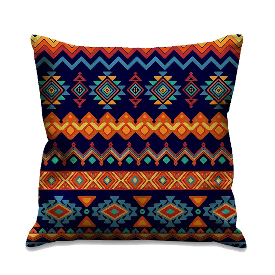 Aerohaven Set of 5 Decorative Hand Made Jute Throw/Pillow Cushion Covers Colour Multicolor