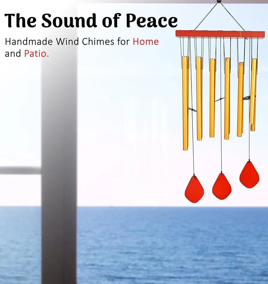 Blissful Golden Wind Chimes Wind Chime -026
