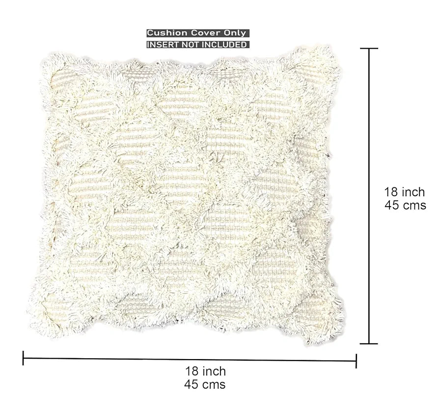 Sajavat Home Hand Knitted Pure Cotton 3 Seater Sofa Colour Beige