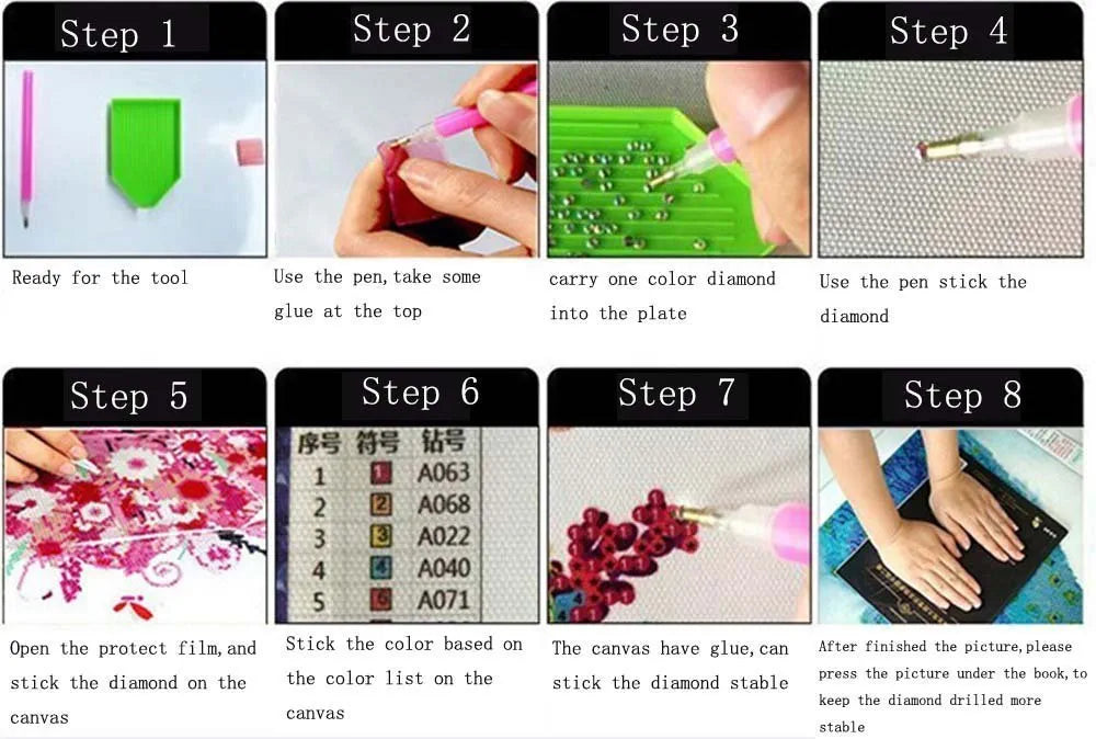 TREXEE 5D Diamond Painting by Number Kit for Adults | Full Drill AngelDiamond Painting Rhinestone Embroidery Pictures for Adults Kids Relaxation and Home Wall Decor