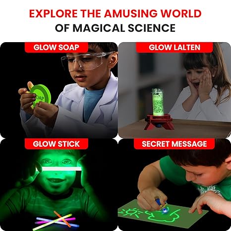 Smartivity Glow Magic Science Experiment Kit for Kids Birthday Gifts for Boys & Girls