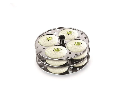 Pristine Tri Ply Induction Base Stainless Steel Multi Purpose Steamer Set with Idli Plates