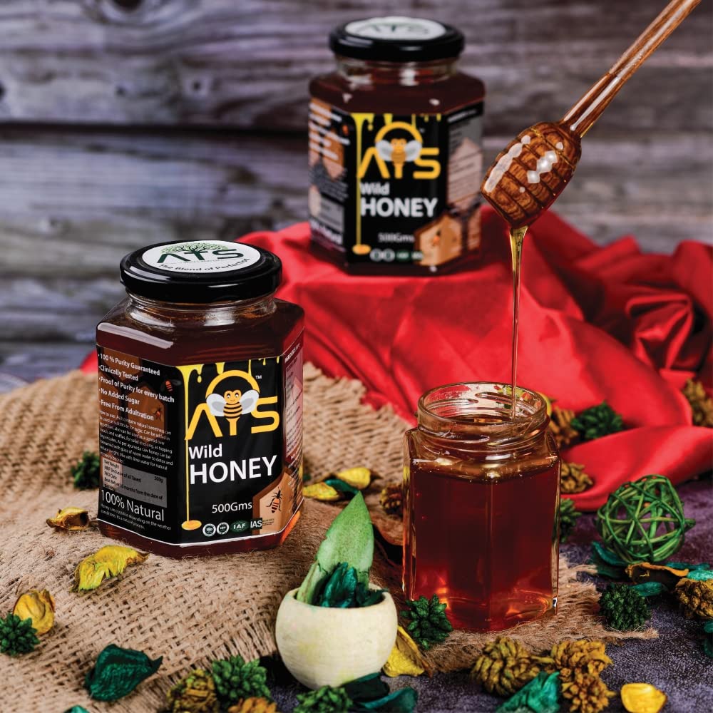 ATS Natural Pure Wild Honey - 500 gms