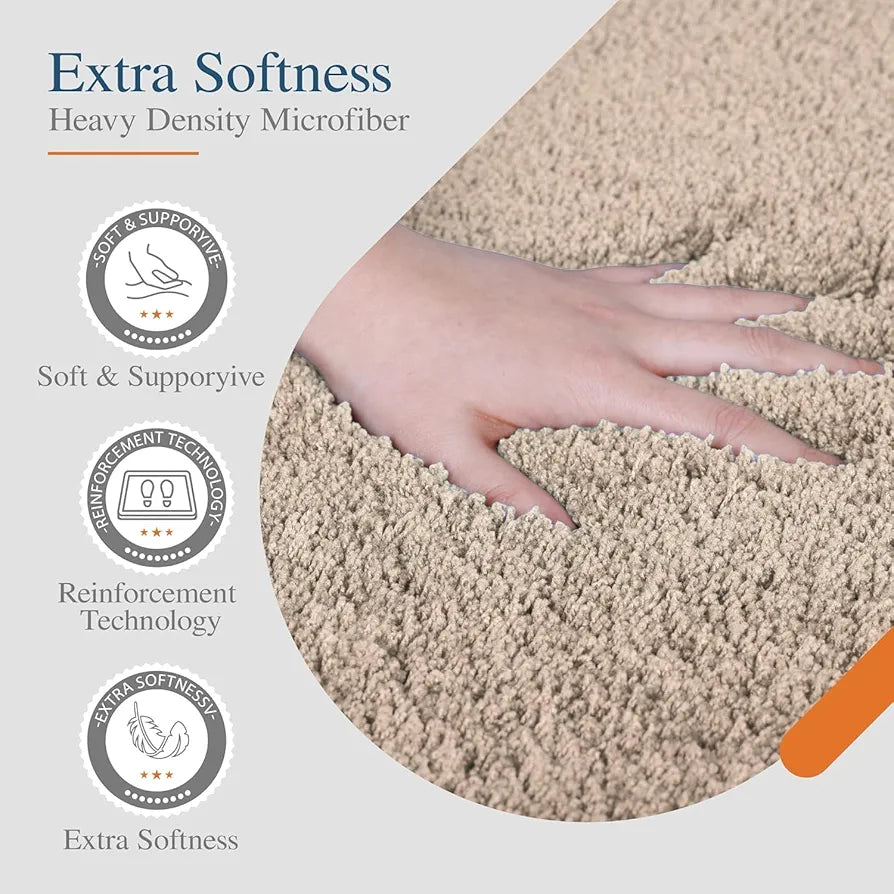 Ishro Home Premium Fuzzy Shag Carpet for Hall Rugs for Living Room Carpets for Living Room Colour Elegant Beige