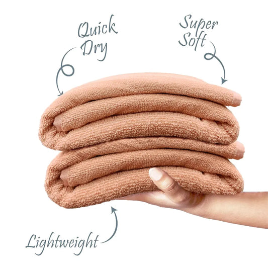 Luxe Home Cotton Bath Towel 450 GSM Quick Dry Large Size Bathroom Towels Colour Rust