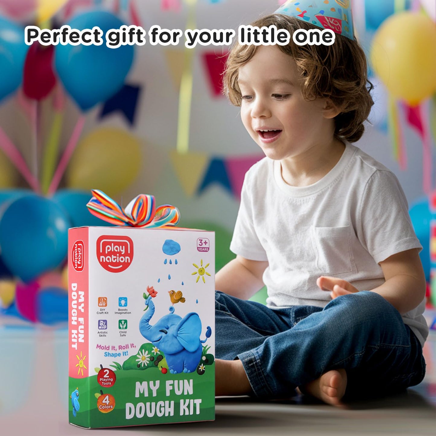 Play Nation Premium Dough Clay Set for Kids 4 in 1