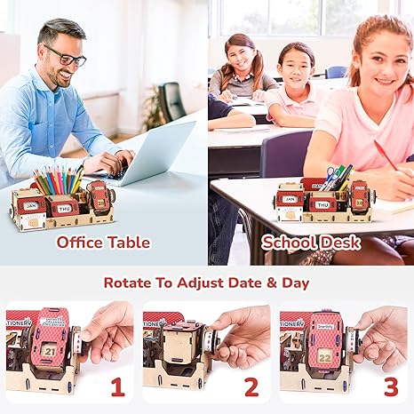 Smartivity Infinity Calendar & Desk/Stationary Organizer for Kids Diy Science Toys