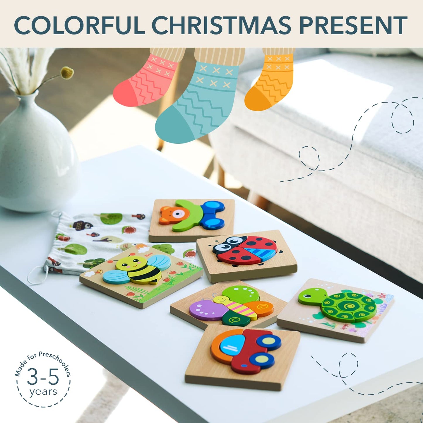 Magifire Wooden Toddler Puzzles Gifts Toys