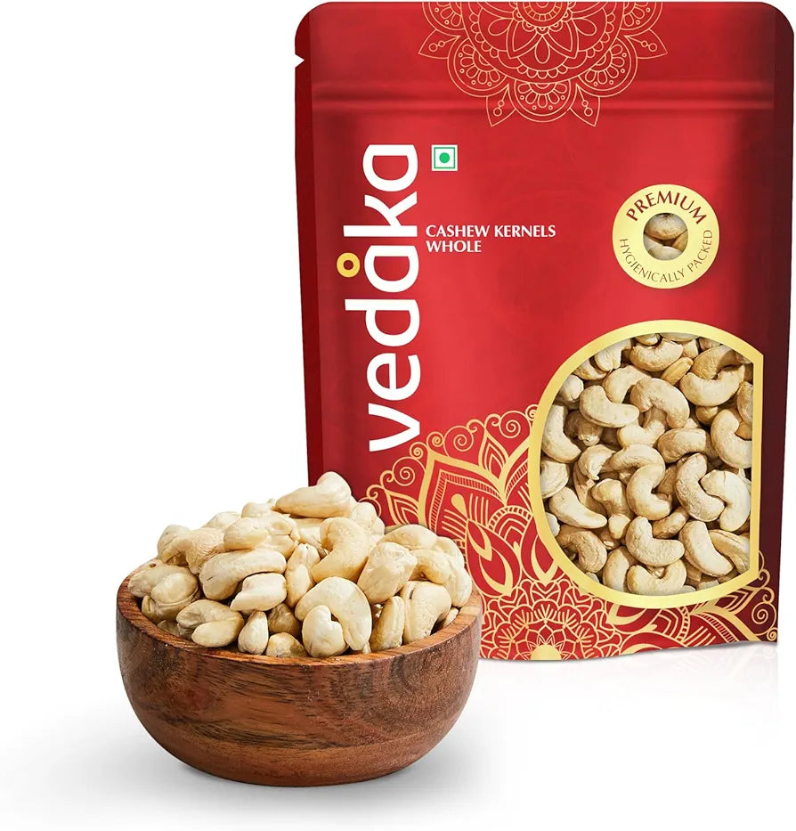 Amazon Brand - Vedaka Premium Cashews | 500 g | Gluten Free & Plant Based Protein | Premium Kaju Nuts, Dried