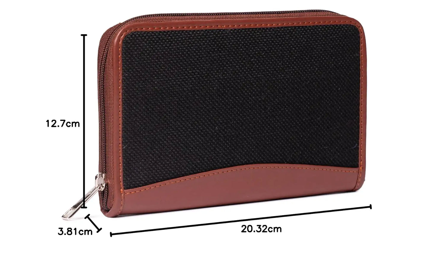 Zouk Wallets for Women Handmade Wallets for Females Vegan Leather and Jute