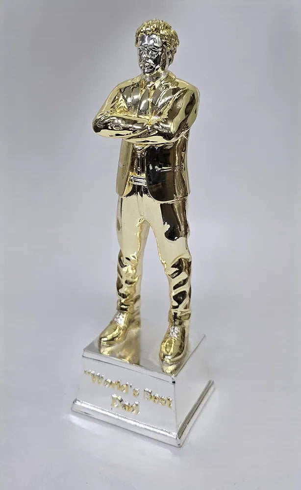 Gold Art India Best Father Figurine Gold & Silver Plated World's Best Father