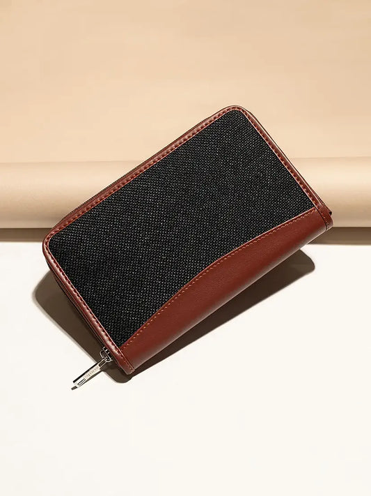 Zouk Wallets for Women Handmade Wallets for Females Vegan Leather and Jute