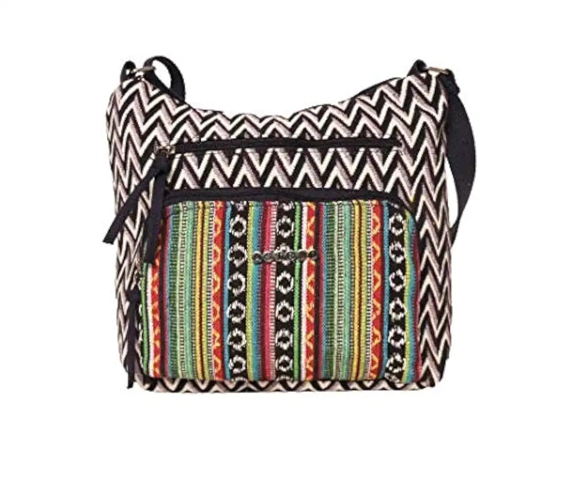 Astrid Multicolor Cotton Sling Bag for Women
