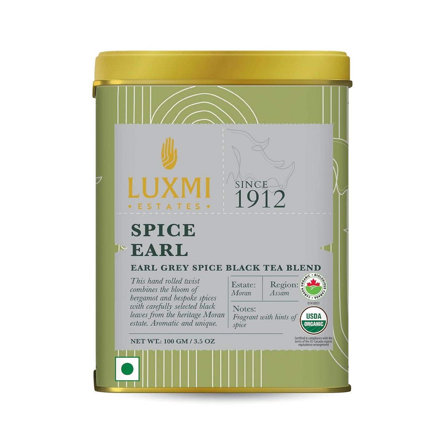 Luxmi Estates Spiced Earl Grey Tea - 100 gms