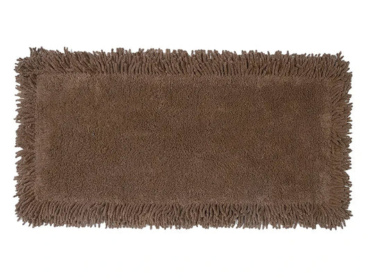 Saral Home Shaggy Soft Cotton Durable & Washable Multipurpose Bedside Runner Colour Brown