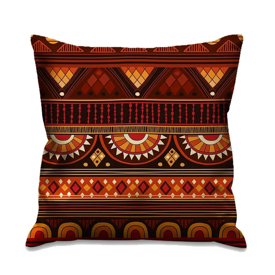 Aerohaven Set of 5 Decorative Hand Made Jute Throw/Pillow Cushion Covers Colour Multicolor