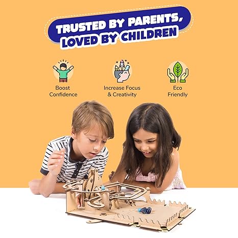 Smartivity Roller Coaster Marble Run Stem Diy Kit for Kids Best Birthday Educational Construction Activity Game