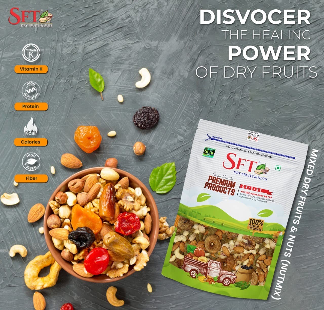 Sft Nutmix Mixed Dry Fruits - 1000 gms